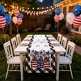 thumbnail image 6 of Nkmbld Patriotic Table Runner, 13x72 Inch Vintage 4th of July Table Runners Decoration for Farmhouse Kitchen Dinning Indoor Outdoor Home Party Supply, 6 of 8