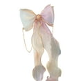 thumbnail image 2 of Fiudx Clip de Lazo de Malla, Diseño Ligero con Borlas de Cinta, Agarre Fuerte para Una Sujeción Segura, Decoración Versátil para El Cabello para Moños o Colas de Caballo, Perfecto para La Escuela o F, 2 of 2