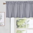thumbnail image 2 of Yesfashion Valance Curtains for Bathroom, Embossed Textured Soft Microfiber Tailored Kitchen Curtain Valances for Windows, 60x15 Inches, 2 of 7