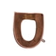 thumbnail image 1 of Kearding Almohadilla para asiento de inodoro, repuesto lavable, con cremallera, para invierno y otoño, cubierta Universal para inodoro de Suministros de limpieza para el hogar Café, 1 of 6