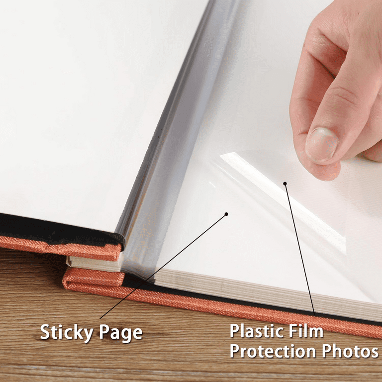 Adhesive Photo Albums with Sticky Pages Large Scrapbook DIY