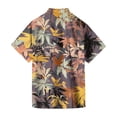 thumbnail image 5 of HAJWOH 2026 Summer Hawaiian Shirt for Men Casual Button Down Short Sleeve Summer Beach Shirts Loose Fit Floral Print Tropical Tops, 5 of 7