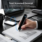 Language Translator Pen, 142 Languages Two-Way Translation Pen, OCR Pen Scanner, Text to Speech Reading Pen for Dyslexia, Text Extract Reader Pen, Portable Traductor Pen