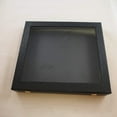 thumbnail image 3 of 1 Qty Black Leatherette Jewelry Display Snap Case 1 1/8" Deep w/Acrylic Glass-Top w/ 5 Compartment Tray Insert - N'icePackaging, 3 of 5