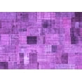thumbnail image 1 of Ahgly Company Indoor Rectangle Patchwork Purple Transitional Area Rugs, 6' x 9', 1 of 4