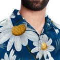 thumbnail image 5 of Daisy Men's Short Sleeve Shirts, Casual, Printed, Button Down Short, Summer Beach Shirts, Unisex, 5 of 6