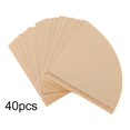 thumbnail image 1 of ZOUSSIQI 40Pcs Cone Shaped Disposable Coffee Filter Paper Replacement for Coffee Making JU316-139099, 1 of 13