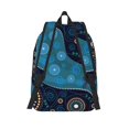 thumbnail image 2 of Lsque Bohemian Turtle Pattern Canvas Daypack, Durable Backpack, High-quality Versatile Backpack,Vintage Compact Backpack-Medium, 2 of 6