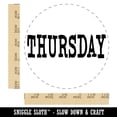 thumbnail image 2 of Thursday Text Self-Inking Rubber Stamp Ink Stamper - Black Ink - Large 1-1/2 Inch, 2 of 7