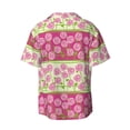 thumbnail image 2 of Wukai Flowers Men's Casual Short-Sleeve Button Down Shirt - Lightweight Summer Dress Shirt for Daily Wear-, 2 of 7
