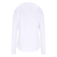 thumbnail image 6 of LEKODE Womens Lightweight UPF 50+ Hooded Sun Protection Jacket Full Zip Long Sleeve Side Zipper Pockets Outdoor Hiking Running Daily Athletic Layering Outer Topper B White M, 6 of 7