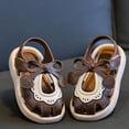 thumbnail image 5 of KPOPLK Toddlers and kids Water Shoes Beach Essentials Girls Open Toe Sandals Lightweight Breathable and Two Adjustable Straps Size 7,Coffee, 5 of 5