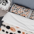 thumbnail image 4 of DESIGN ART Designart 'Black and Orange Polka Dots' Modern Duvet Cover Comforter Set Twin Cover + Comforter + 1 Sham 3 Piece, 4 of 5