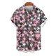 thumbnail image 2 of Mens Casual Manga Corta Botón Abajo Camisas, Cuello de Vuelta Impresión para el Verano, Al Aire Libre Y Desgaste Casual, 2 of 8