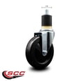 thumbnail image 2 of 5 Inch Soft Rubber Wheel Swivel 1-7/8 Inch Expanding Stem Caster SCC, 2 of 2