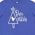 thumbnail image 4 of Inktastic Buon Natale Christmas Tree with Heart and Star Youth T-Shirt, 4 of 5
