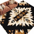 thumbnail image 2 of 5'x8' Area Rugs, Southwestern Aztec Indoor Outdoor Area Rug for Living Room Bedroom, Retro National Style Brown Abstract Washable Bathroom Rugs Kitchen Floor Carpet Mats Home Decor Aesthetic, 2 of 8