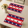 thumbnail image 4 of SLYNSHome 4th of July Placemats Patriotic America Stars & Stripes Memorial Day Independence Day Dining Table Decoratios Table Mats Cloth Placemats, 4 of 6