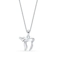 thumbnail image 4 of LeCalla 925 Sterling Silver Chai Pendant Necklace for Women 18", 4 of 7