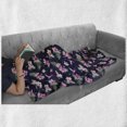 thumbnail image 6 of Navy and Blush Soft Flannel Fleece Blanket, Tropical Flower Bouquets and Flying Hummingbirds Tiny Little Hearts, Cozy Plush for Indoor and Outdoor Use, 50" x 70", Indigo Green Pink, by Ambesonne, 6 of 6