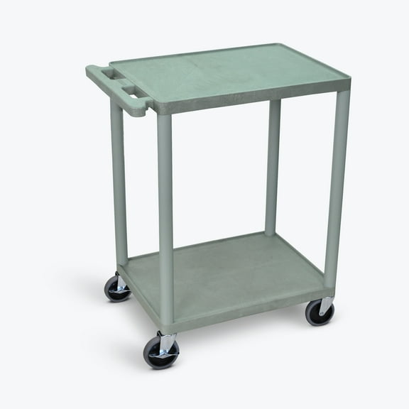 FSE 373-HE32-G Utility Cart - Two Shelves Structural Foam Plastic