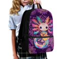 thumbnail image 3 of Uourmeti Salamander Pattern Durable School Backpack, 17 Inchs Adjustable Comfort Straps Student Bookbag Universal Matching Large Capacity Backpack for Teen, 3 of 6