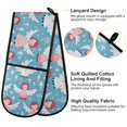 thumbnail image 4 of Dailycode Double Sided Oven Mitt with Loop Heat Resistant Kitchen Long Potholders 7" x 35" Angels and Arrow, 4 of 6