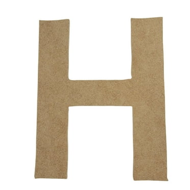 Wooden Letter Unfinished, Arial Font, Craft Cutout