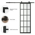 thumbnail image 4 of JUBEST 30in x 84in Frosted Glass Barn Door, Heavy Duty DIY Glass Sliding Barn Door Slab without Installation Hardware Kit, 4 of 8