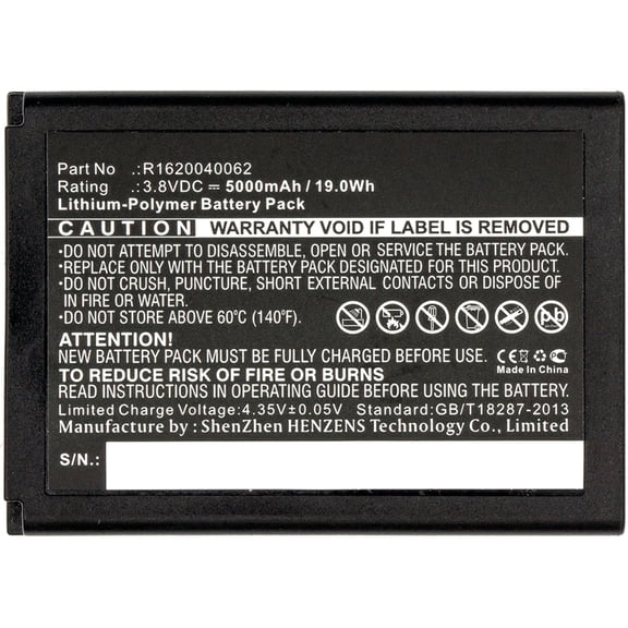 Batteries N Accessories BNA-WB-P7217 Equipment Battery - Li-Pol, 3.8V, 5000 mAh, Ultra High Capacity Battery - Replacement for IDATA R1620040062 Battery