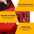 thumbnail image 4 of 6-Drawers Rolling Tool Chest Cabinet High Capacity Tool Storage Cabinet with Wheels and Locking System, Removable Toolbox Organizer with Sliding Drawers(6 Drawers - Red), 4 of 9