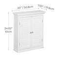 thumbnail image 6 of Teamson Home Glancy 20" x 24.02" Removable Wall Cabinet, White, 6 of 8