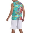 thumbnail image 2 of Naloa Cartoon Map Of Europe Basketball Jersey Reversible Men's Mesh Athletic Sports Shirts Training Practice S-4XLSmall, 2 of 6