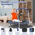 thumbnail image 4 of 36" Mini Trampoline for Kids with Handle, Toddler Trampoline, Exercise Rebounder with Foam Handle, Indoor Trampoline, Kids Mini Trampoline, Small Rebounder Trampoline for Indoor and Outdoor Use, 4 of 9