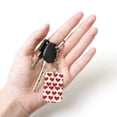 thumbnail image 5 of Goofa Love Printed Rectangular Metal Keychain Bag Charm Floral Charm for Purse Keys Metal Keyring Gift for Women Accessories, 5 of 7