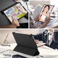 thumbnail image 6 of JETech Case for iPad Pro 11-Inch 2022/2021/2020/2018 Model (4th/3rd/2nd/1st Generation), Protective Hard Back Shell Soft-Touch Tablet Stand Cover, Auto Wake/Sleep (Black), 6 of 7