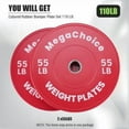 thumbnail image 4 of 2Pcs Rubber Barbell Plates With Printing, 4 of 9