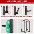thumbnail image 3 of SYL Fitness Olympic Weight Plates Holder Power Rack Attachment Weights Storage Rack, Fit 3x3"" Rack (5/8"" & 1"" Hole), 3 of 4