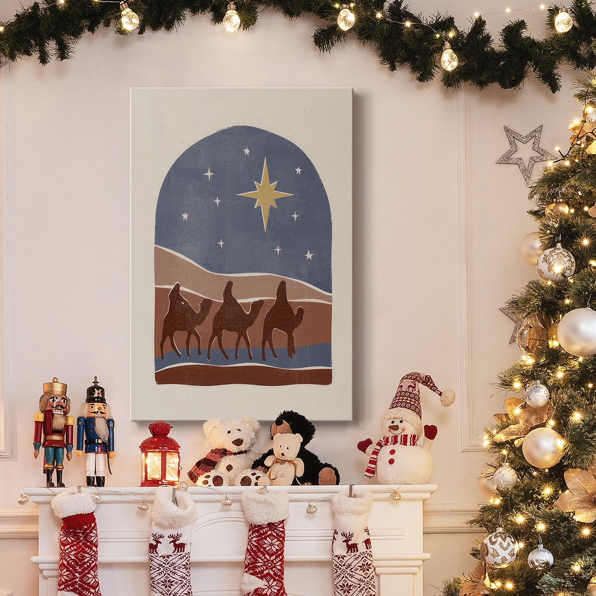 Boho Nativity II- Gallery Wrapped Canvas