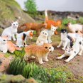 thumbnail image 5 of 12pcs Cat Model Figure Toys Miniatures Kitty Model Collection Figurines PVC Craft Decoraction Toys For  Kids, 5 of 5