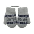 thumbnail image 2 of Sailboat Warm Knit Gloves Soft Stretch Mittens Cute Snowflake Thick Mittens Winter for Boy Girl Cold Weather Gray One Size, 2 of 4