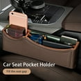 thumbnail image 2 of Soumake Car Gap Storage Box Faux Leather Multifunctional Car Seat Seam Filler Anti-Slip Scratch-Resistant Space Saving Front Seat Organizer, 2 of 8