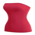 thumbnail image 1 of CHUANK Haut Bandeau Long Tube Basique Uni Extensible en Coton pour Femmes, Lot de 2, 1 of 5