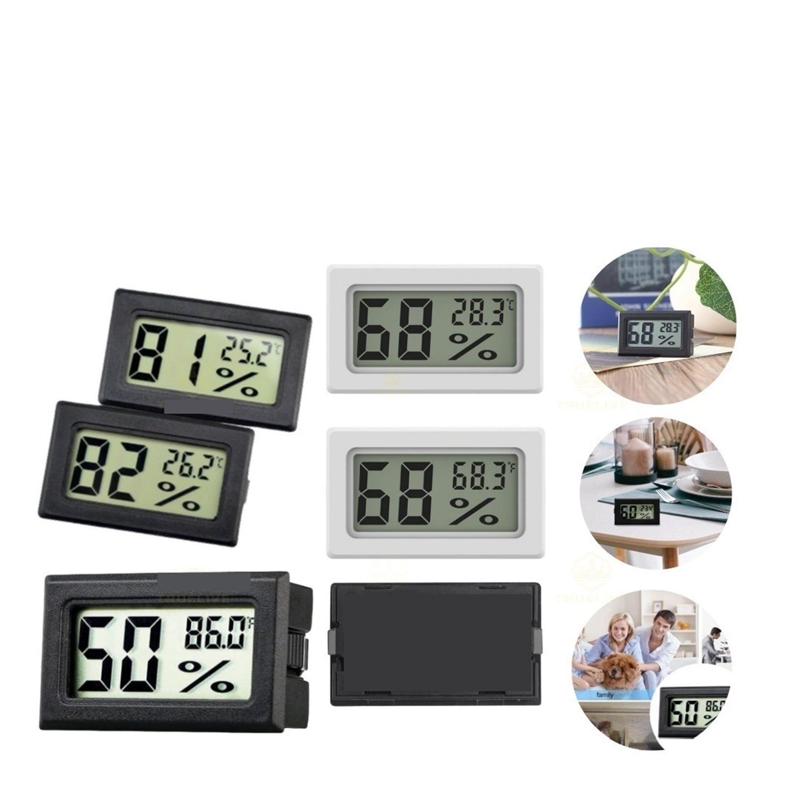 Mini LCD Digital Thermometer Hygrometer Fahrenheit Degree Temperature Humidity Meter Indoor ,Simple Operation