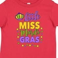 thumbnail image 4 of Inktastic Little Miss Mardi Gras with Crown and Dots Girls Toddler T-Shirt, 4 of 5