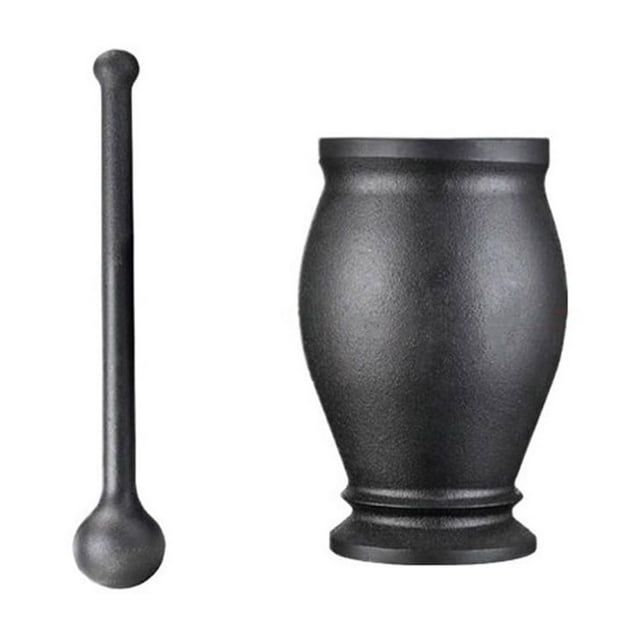 Cast Iron Pounding Jar Vintage Household Manual Mortar Set Spice Pounders Kitchen Tools Mills