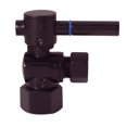thumbnail image 2 of Westbrass D103BL-12 1/4-Turn Lever Handle Angle Stop Valve, 1/2" IPS x 3/8" OD, Oil Rubbed Bronze, 2 of 5