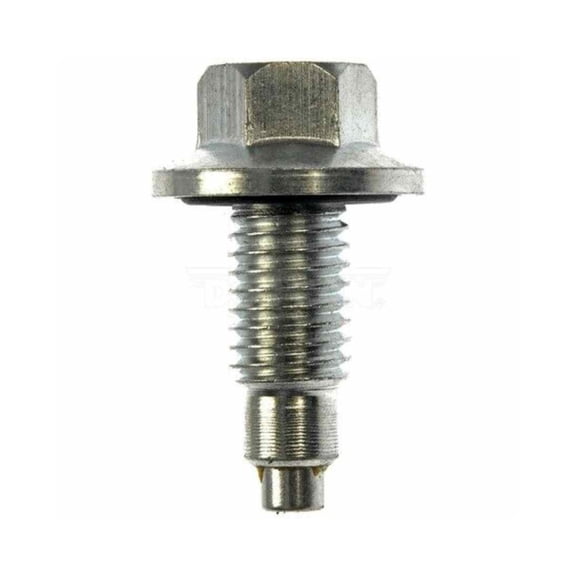 KarParts360 For Chevy Silverado 1500/Silverado 2500 HD 2005 2006 2007 Engine Oil Drain Plug | Carbon Steel | Silver | 5.8 Bolt Grade | Conventional Drain Method | Replacement For 11518377, 24100042