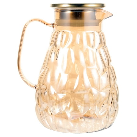 

Glass Pitcher Cold Water Jug Juice Iced Tea Beverage Large Capacity Kettle Large Capacity Cooling Water Bottle