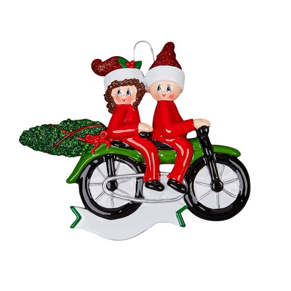 Motorcycle Tree Shopping Personalized Ornament DO-IT- YOURSELF